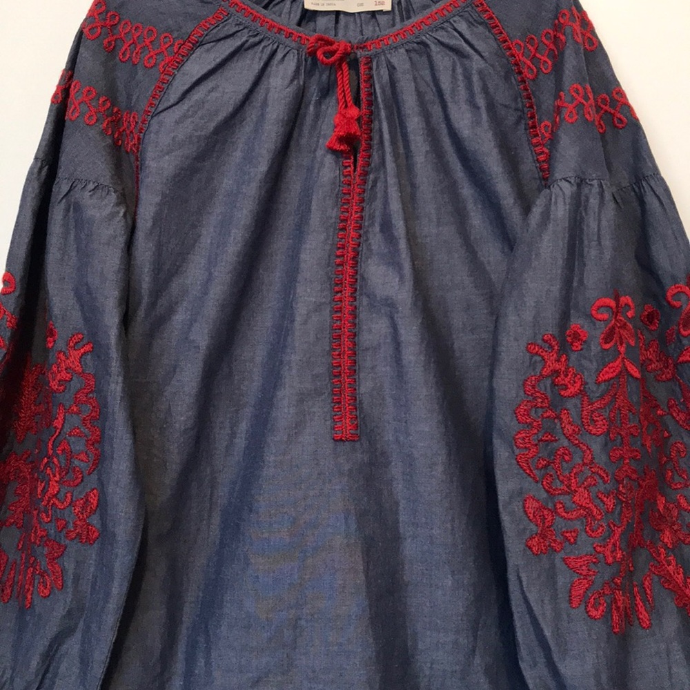 Embroidered cotton dress